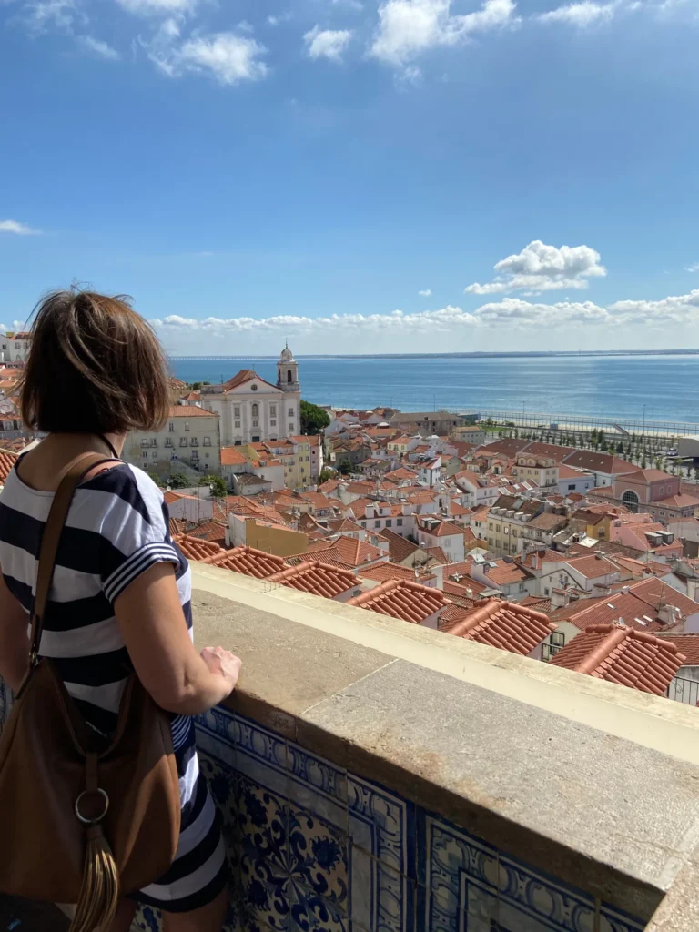 Aussicht auf die roten Dächer