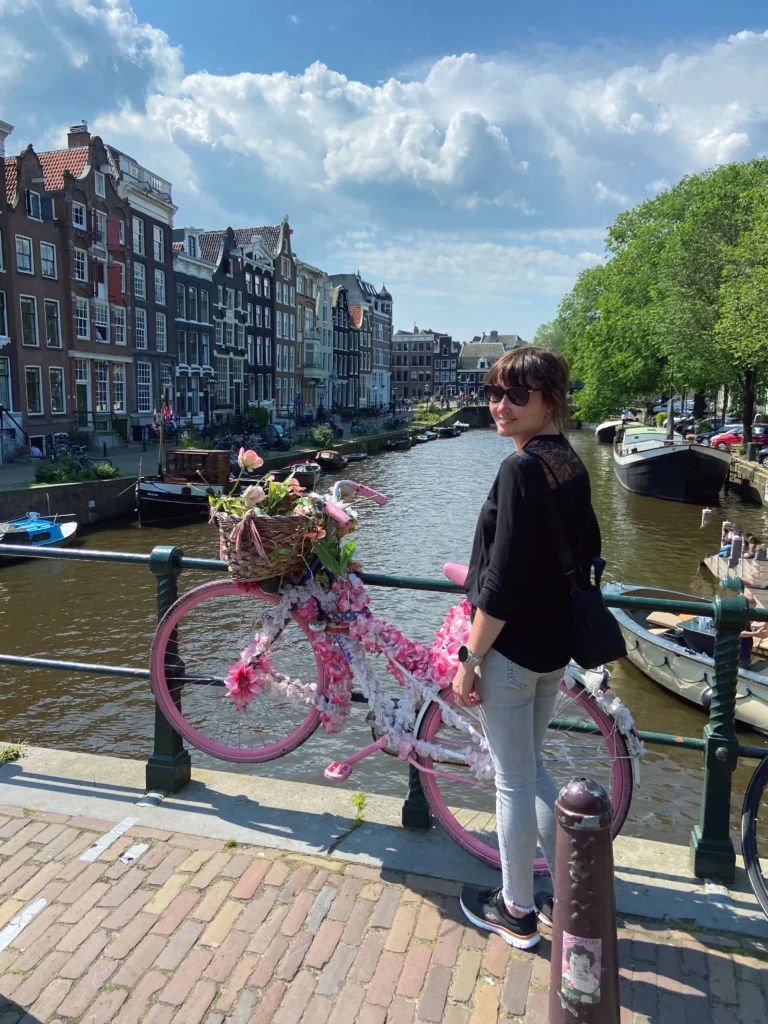 Amsterdam: buntes Fahrrad