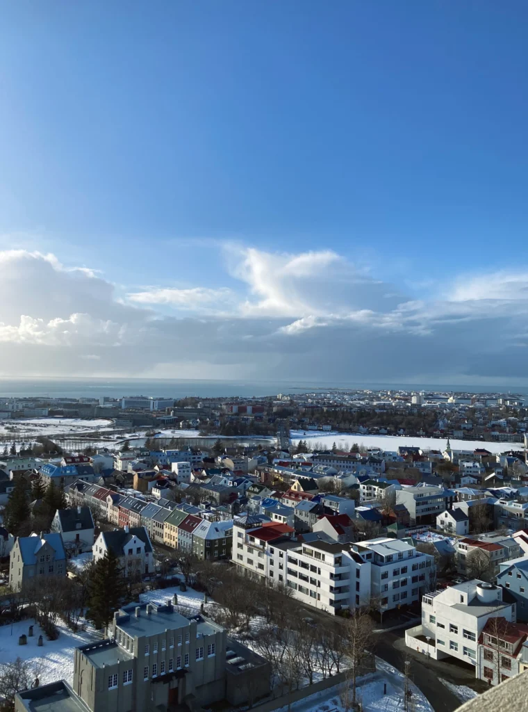 Island Reykjavik: City view