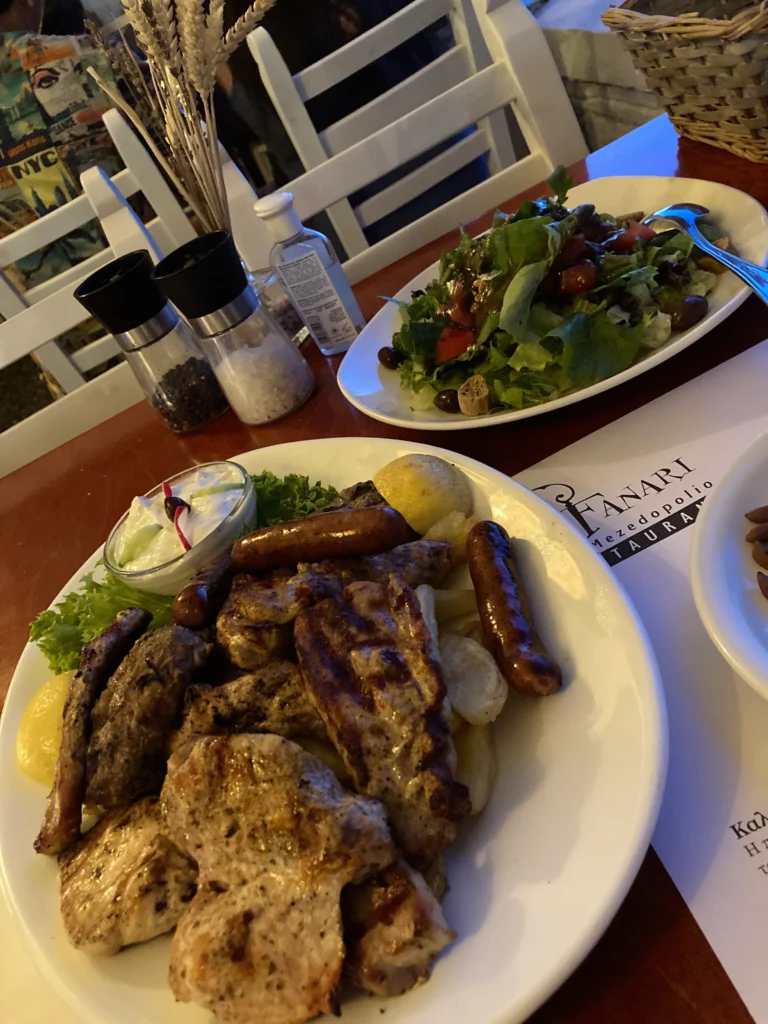 Kreta: Essen im Restaurant Fanari