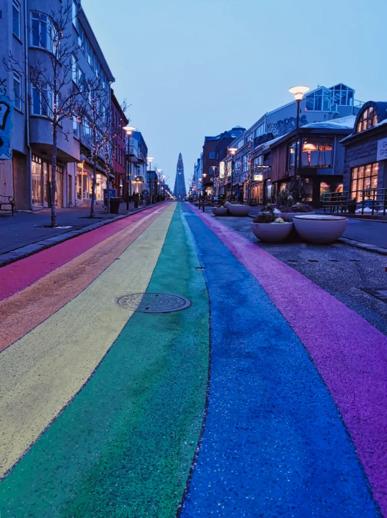 Island Reykjavik: Rainbow Street