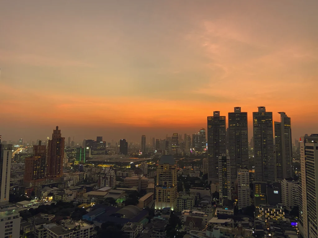 Thailand Bangkok: Rooftop Vanilla Sky Bar Aussicht
