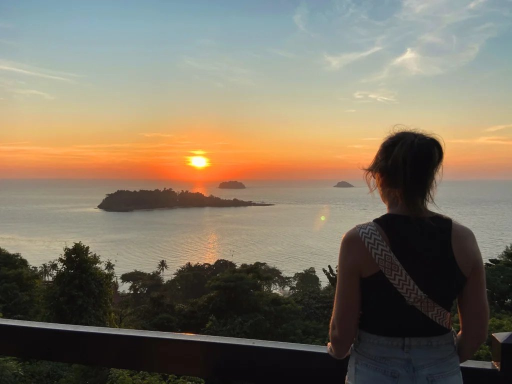 Koh Chang: Kai Bae Viewpoint bei Sonnenuntergang