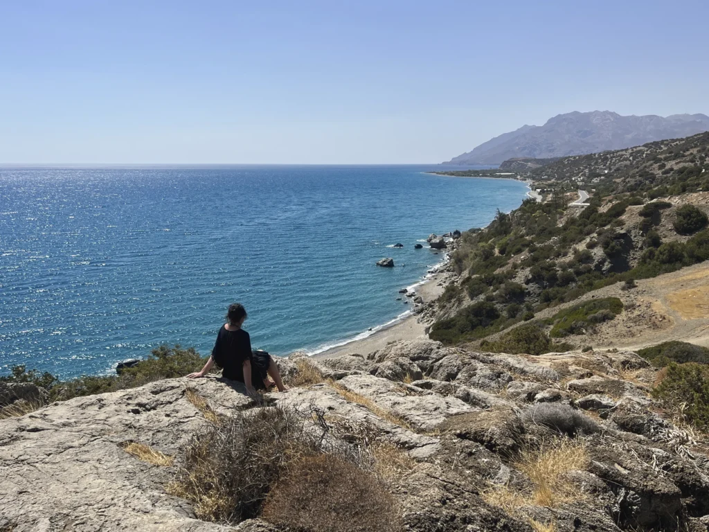 Listis Beach: Blick von oben auf den Strand